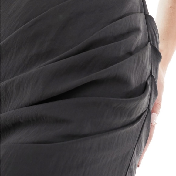 ASOS Gathered Crepe Mini Dress - Picture 3 of 10